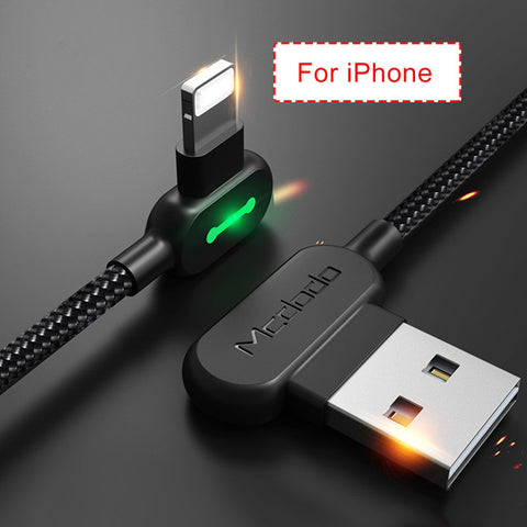 *MADE 2 GAME* [90 Degree]-USB Charging Cable For iPhone Apple X 8 7 6 5 6s-{Fast Charging}